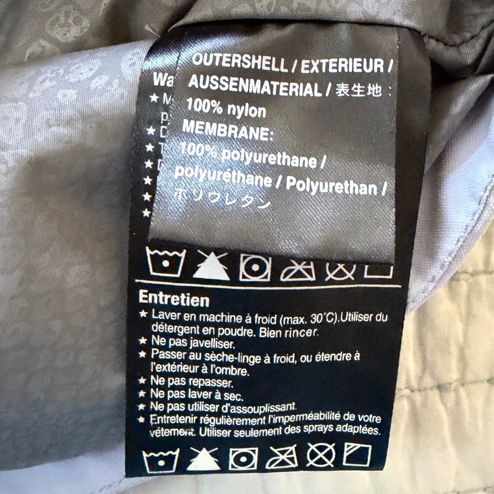 Burton Snowboard Jacket Womens Medium Grey Periwinkle Hooded Shell Coat EUC - Picture 5 of 5